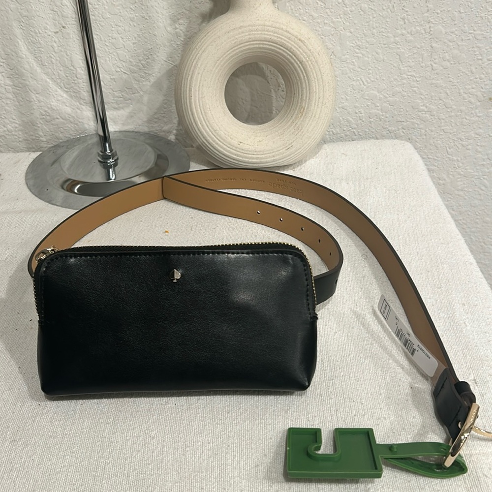 Kate Spade Logo Belt Bag Fanny Pack Black S/M